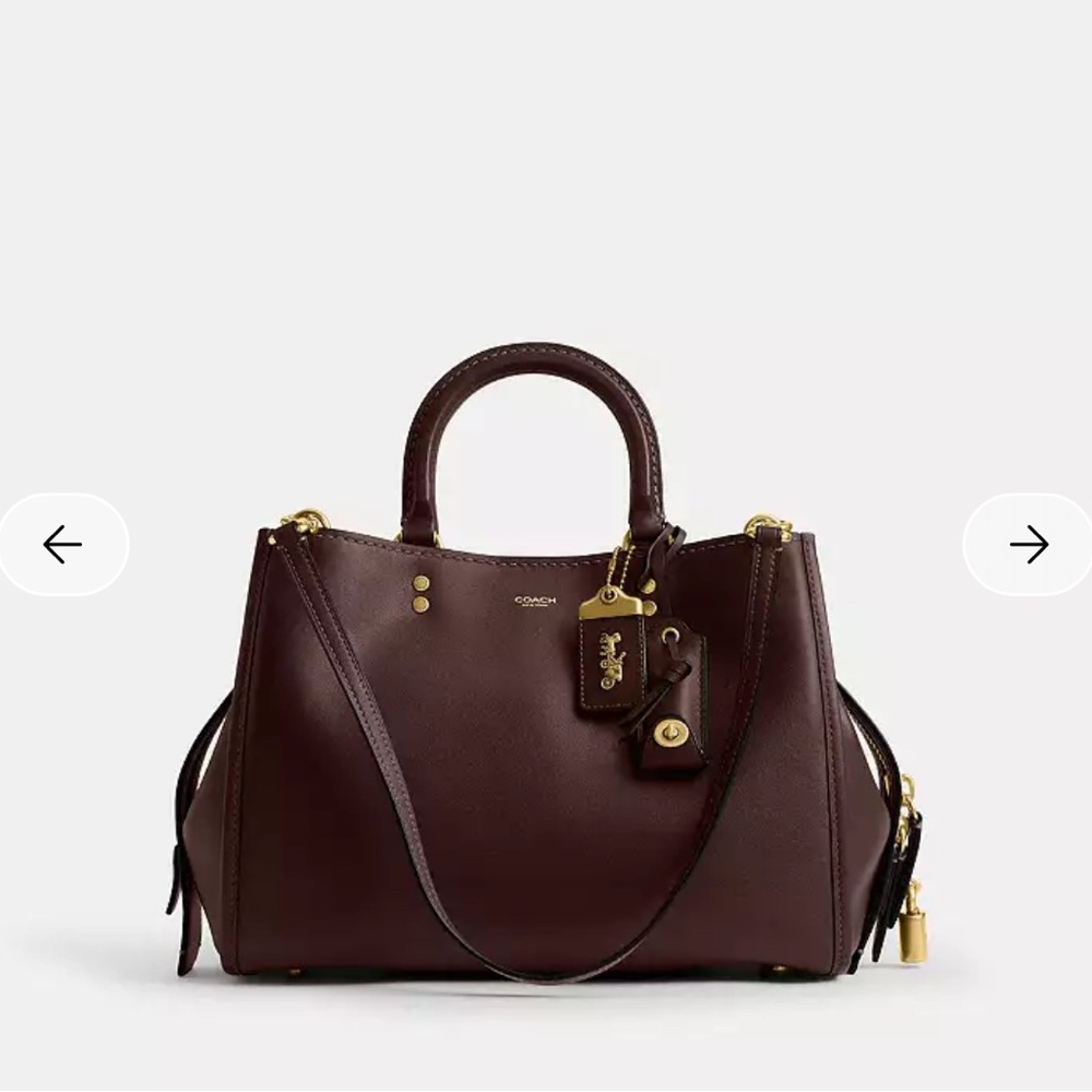 Coach Maple Rogue 31 Shoulder Bag with Brass Accents